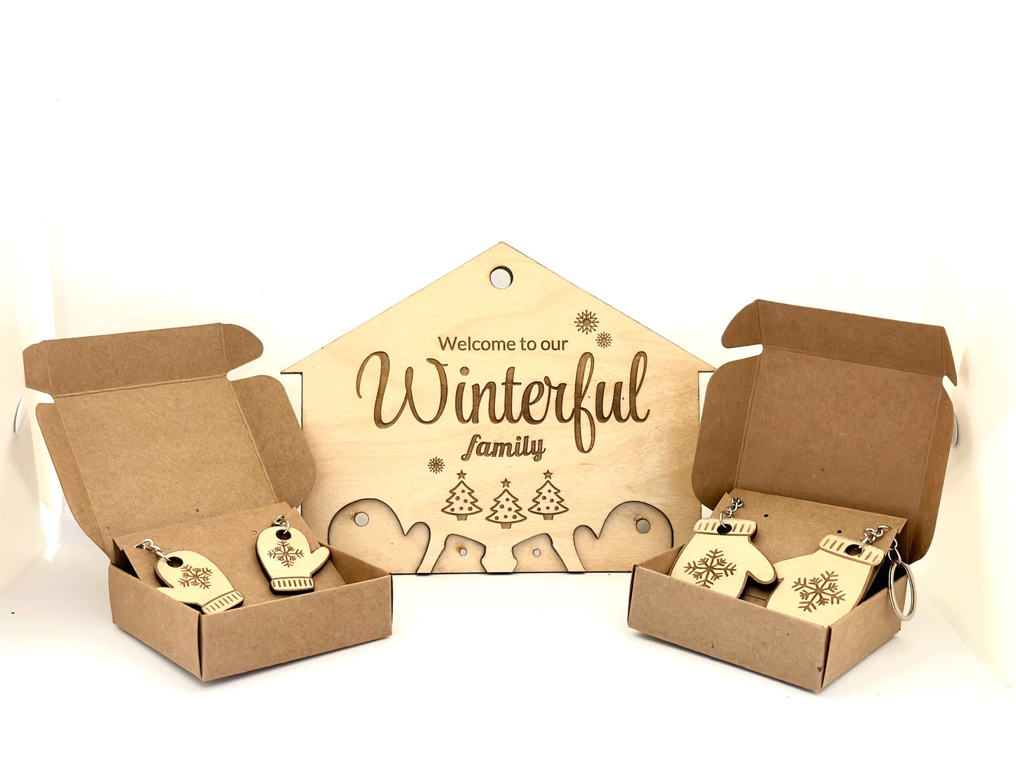 Nøkkelholder - Winterful family